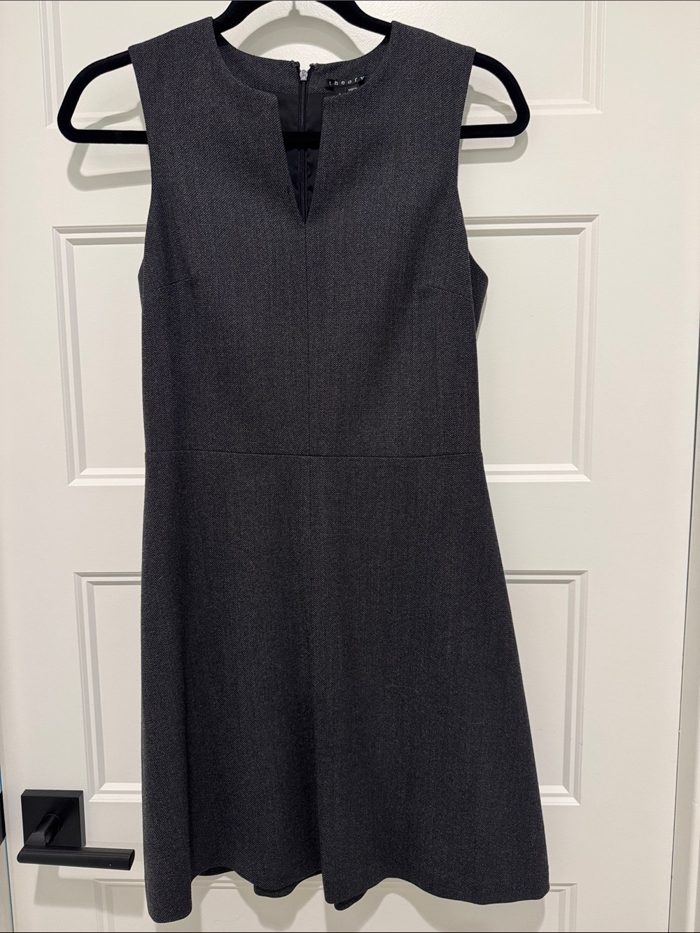 Theory Sleeveless Navy A-Line Dress